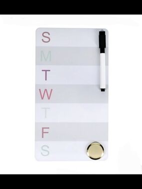 Weekly Magnetic Dry Erase Board Set BNIB